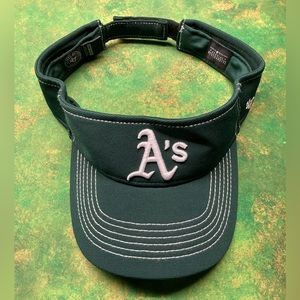 Oakland A’s Visor Hat like new. Forty Seven One Size Fits All Baseball MLB